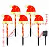Cross-Border Outdoor LED Solar Ground Insert Christmas String Lights and Road Signs