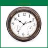 Vintage Wasserdichte Runde Uhr mit Temperatur- und Feuchtigkeitsanzeige für Heim-, Büro- und Schlafzimmerdekoration