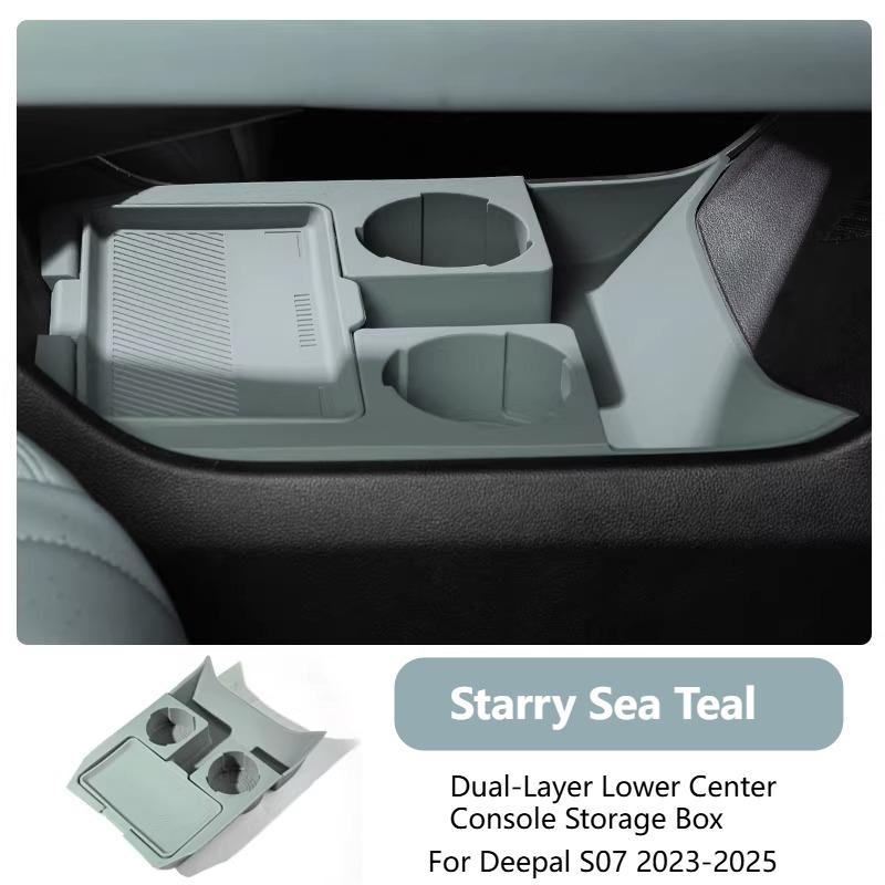 For Changan Deepal S7 S07 2023-2026 Lower Central Control Storage Box Multifunctional Organizer Glasses Interior Accessories