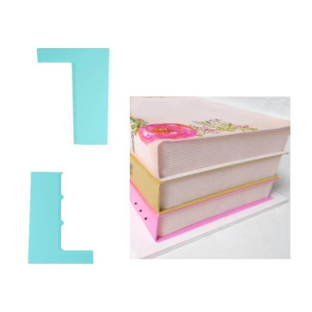 8PCS PP Cake Decorating Scraper Blue Serrated Edge Cake Pattern Comb Flexible Assorted Pattern Edge Pastry Cutter