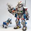 Giant 2in1 Transformable Robot Building Blocks SWAT Mecha Robotic Dog Building Blocks DIY Assembly Toy Christmas Holiday Gift