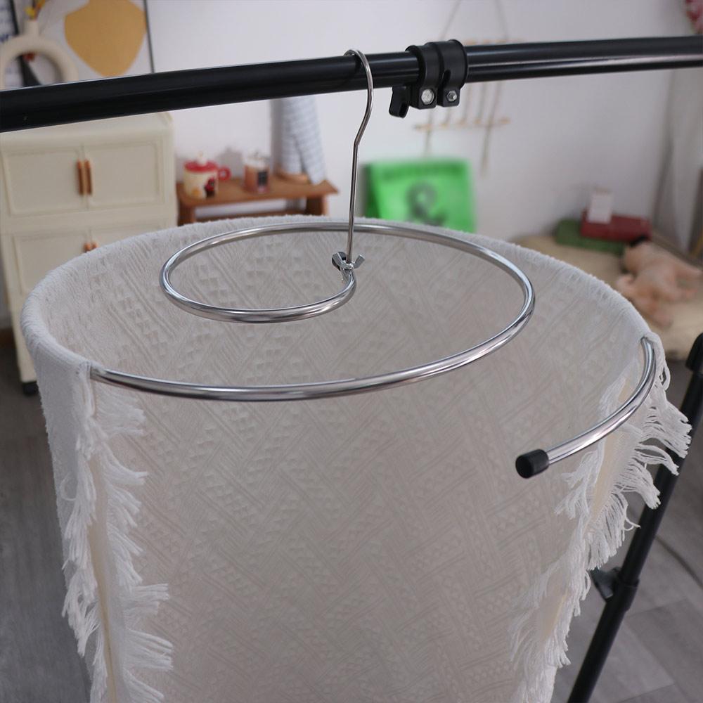 Stainless Steel Spirals Drying Rack Round Spirals Clothes Pole Quilt Sheet Hanger  Balcony