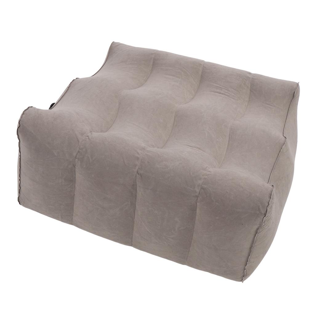 Leg Elevation Pillow Inflatable Wedge Pillow Wave Comfort Leg Pillow for Sleeping PVC Flocking