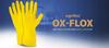 Flocked Rubber Protective Gloves / Yellow / Size: 9- / Ox-Flox_L - 100 Pcs