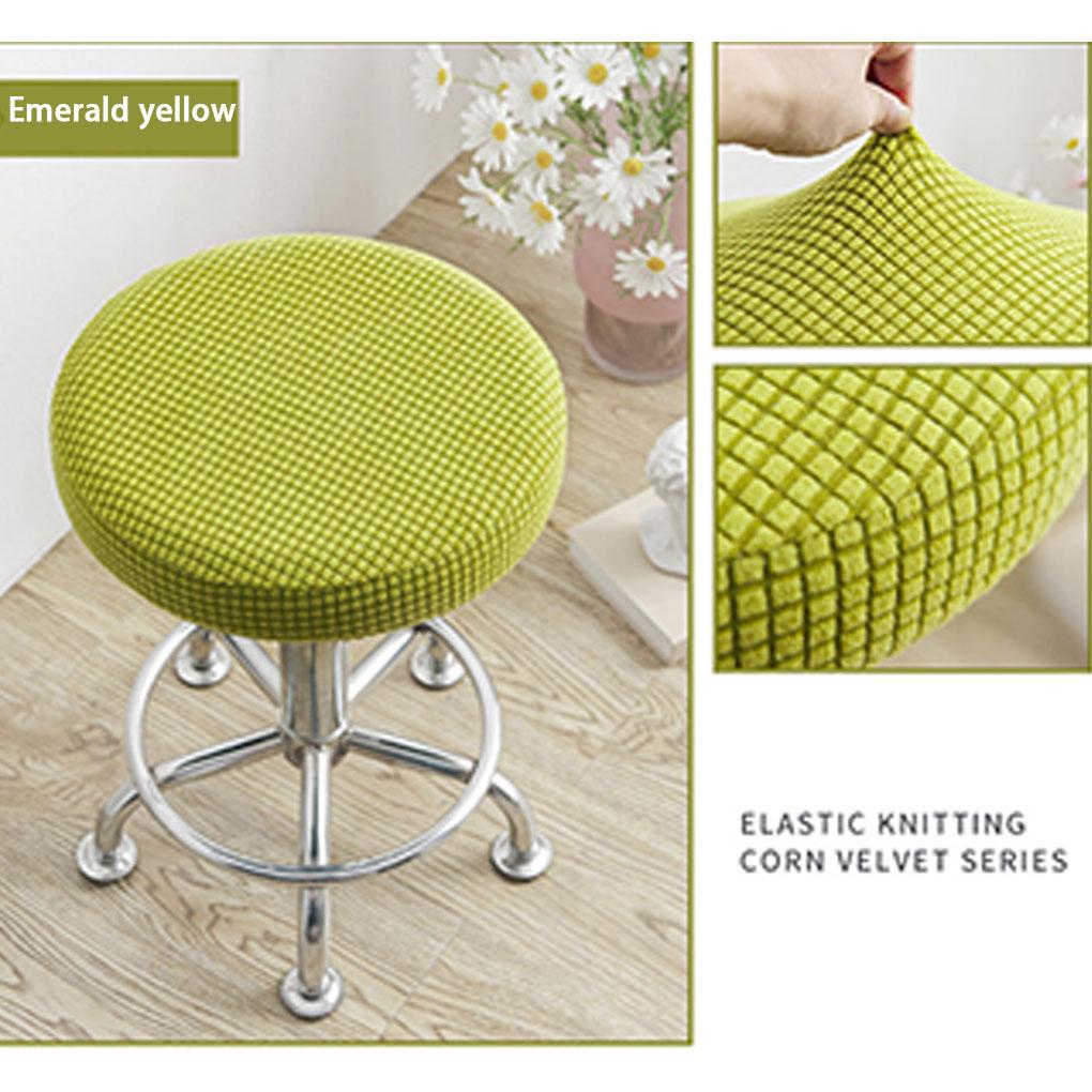 Runde Hockerabdeckung, die Langlebigkeit und lebendige Farben gewährleistet Kissenbezug waschbare Barhockerbezüge