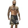 Leone 1947 LEGIONARIVS II MMA SHORTS, Unisex, Wide Slit, XXL, Black/Gold, AB790 [Authentic]