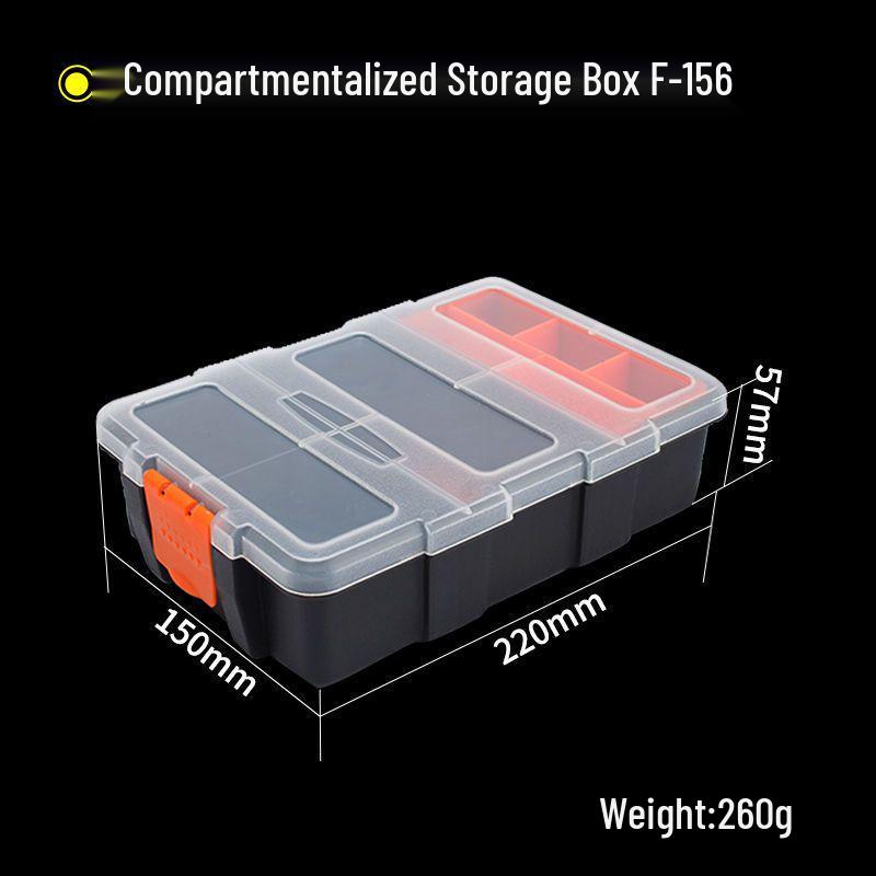 

Портативна коробка для зберігання деталей - Потовщена, прозорий пластик, класифікація гвинтів, ящик для інструментів електрика