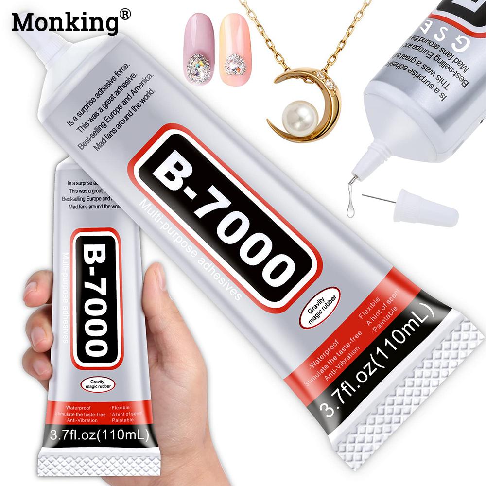 

Monking Glue Mobile Screen B7000 15/25/50/100ML Jewelry Glue Repair Adhesive for DIY Craft Makeup Shoes Jewelry Making Nail Art 15ML
