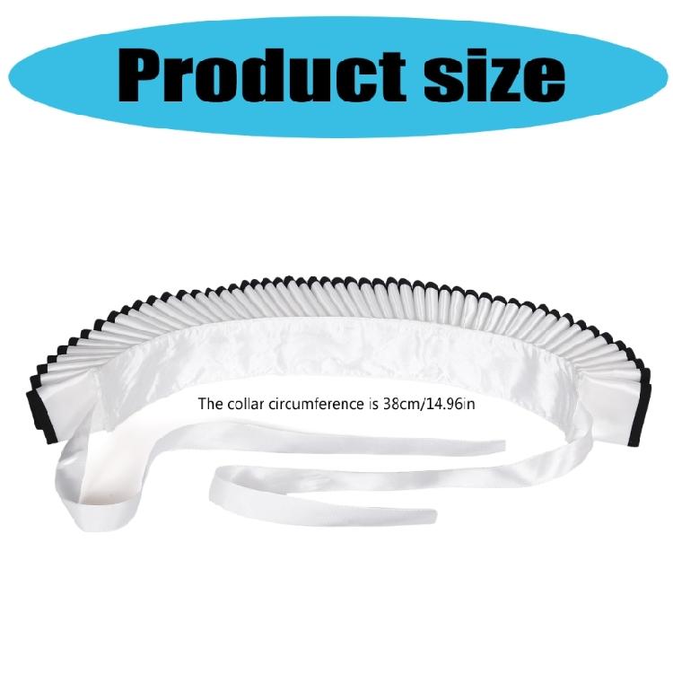 Renaissances Elizabethan Ruff Collar Neck Ruffle Victorian Colonial Dickens Neck Collar Halloween Costume Cosplay Props