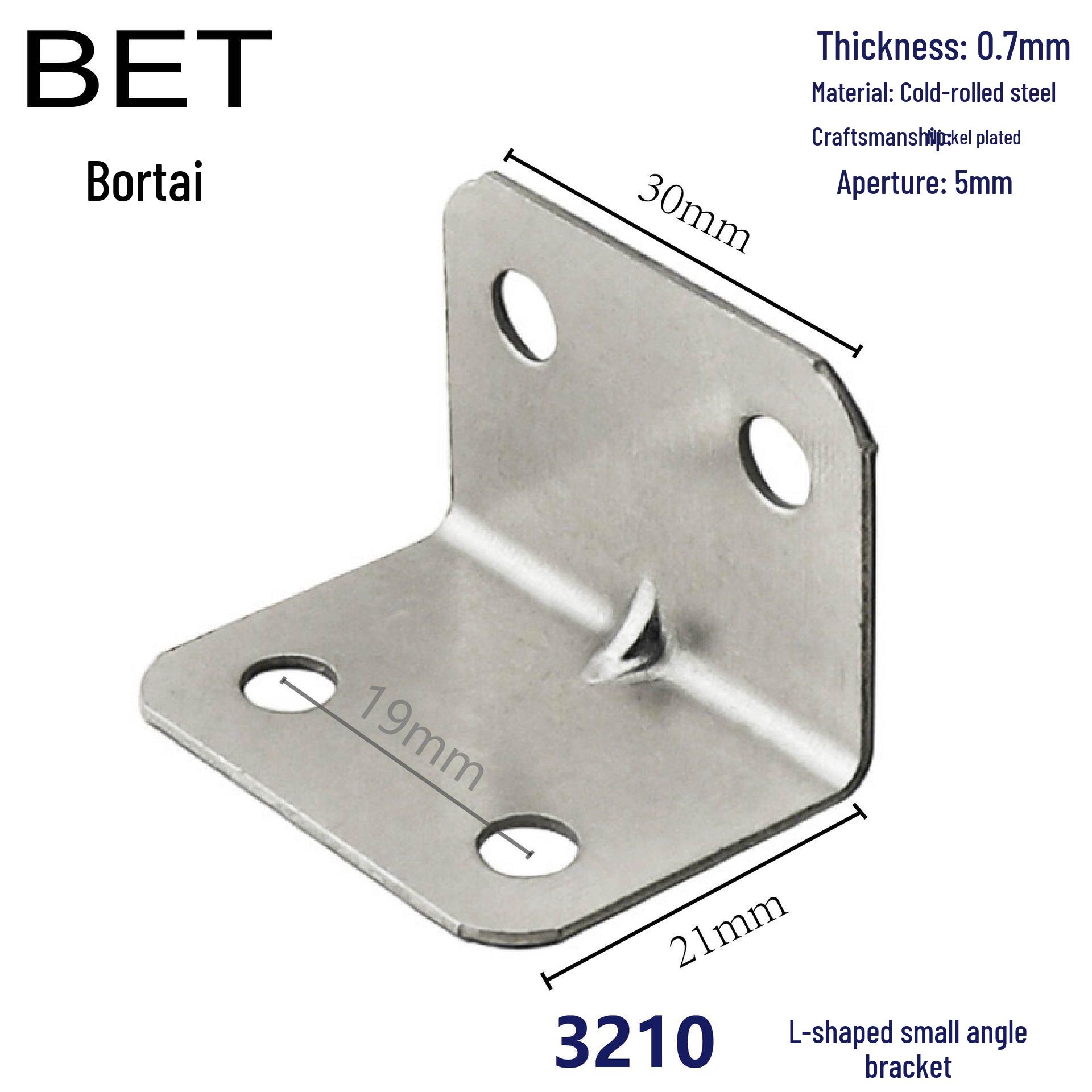

L-образный угловой кронштейн для мебели - Железная опора под прямым углом 90° для столов, стульев, шкафов и полок.