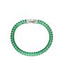 E.B.belle Luxury Christmas Jewelry Gift For Ladies Square Tennis Chain Choker Necklace Green Pink White Black Crystal Necklace