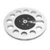 1 4 7 Inch Empty Tape Reel Professional 11 Holes Wind Resistance Metal Takeup Reel for NAB Recording Silver