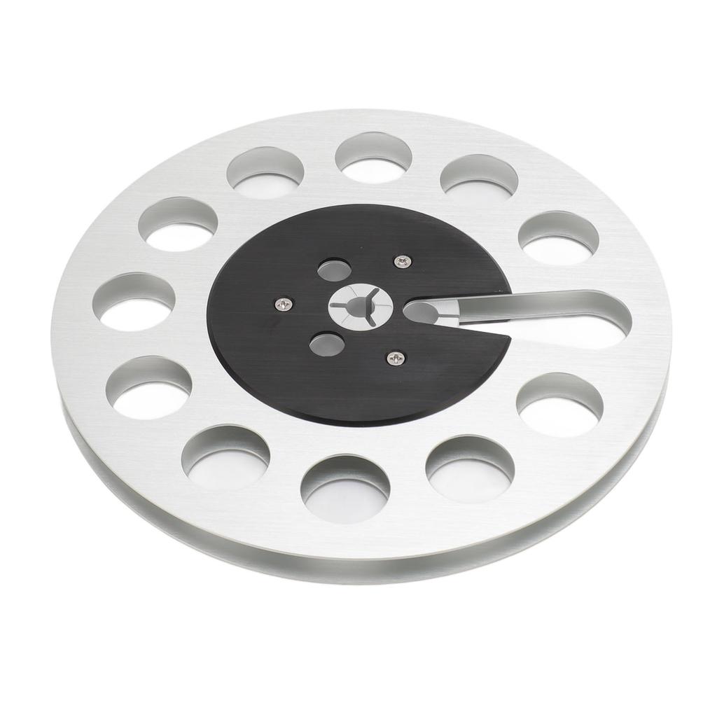1 4 7 Inch Empty Tape Reel Professional 11 Holes Wind Resistance Metal Takeup Reel for NAB Recording Silver