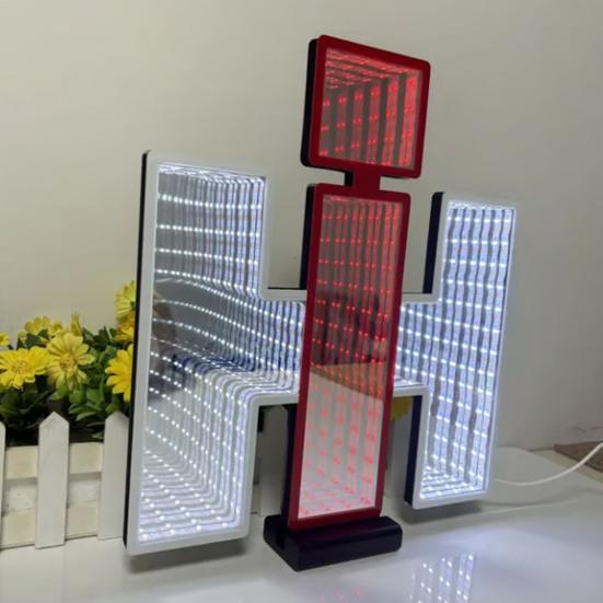 International Harvester Tunnel Light Shaped Table Lamp Retro LED Desk Lamp for Living Room Bedroom Bar Unique Home Decor Novelty Gift
