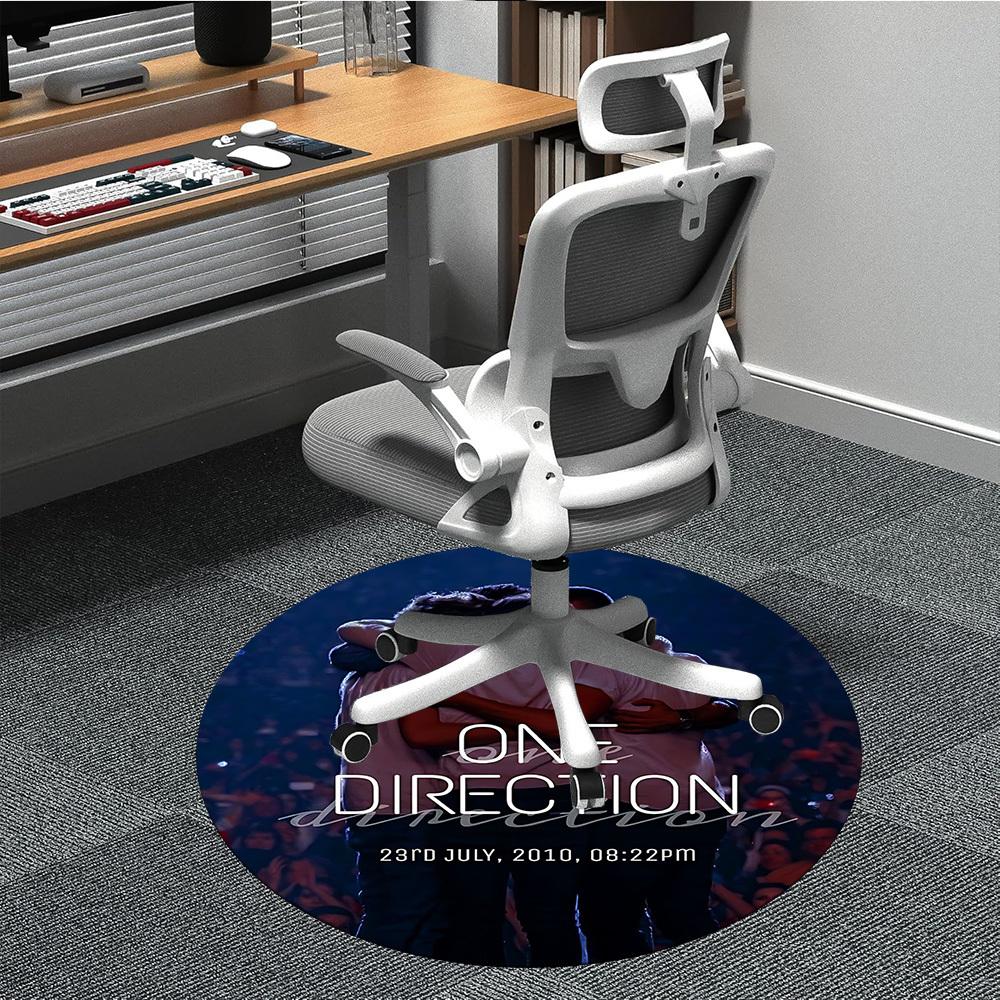 

1pc One Direction Music Band Office Round Area Rug, Under Office Chairs Bedroom Living Room Home Decor, Room Deco, Available in Various Sizes259 80cm by 80cm