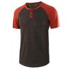 Short Sleeve T-Shirt Men'S, Large Size Custom Casual Loose Henry T-Shirt