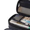 Pencil Bag Gray Large Capacity Metal Zipper Canvas Mesh Pocket Large Pencil Case for Students School Office Student