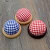 Storage Fabric DIY Craft Wood Bottom Needle Holder Sewing Accessories Needle Pillow Pin Cushion