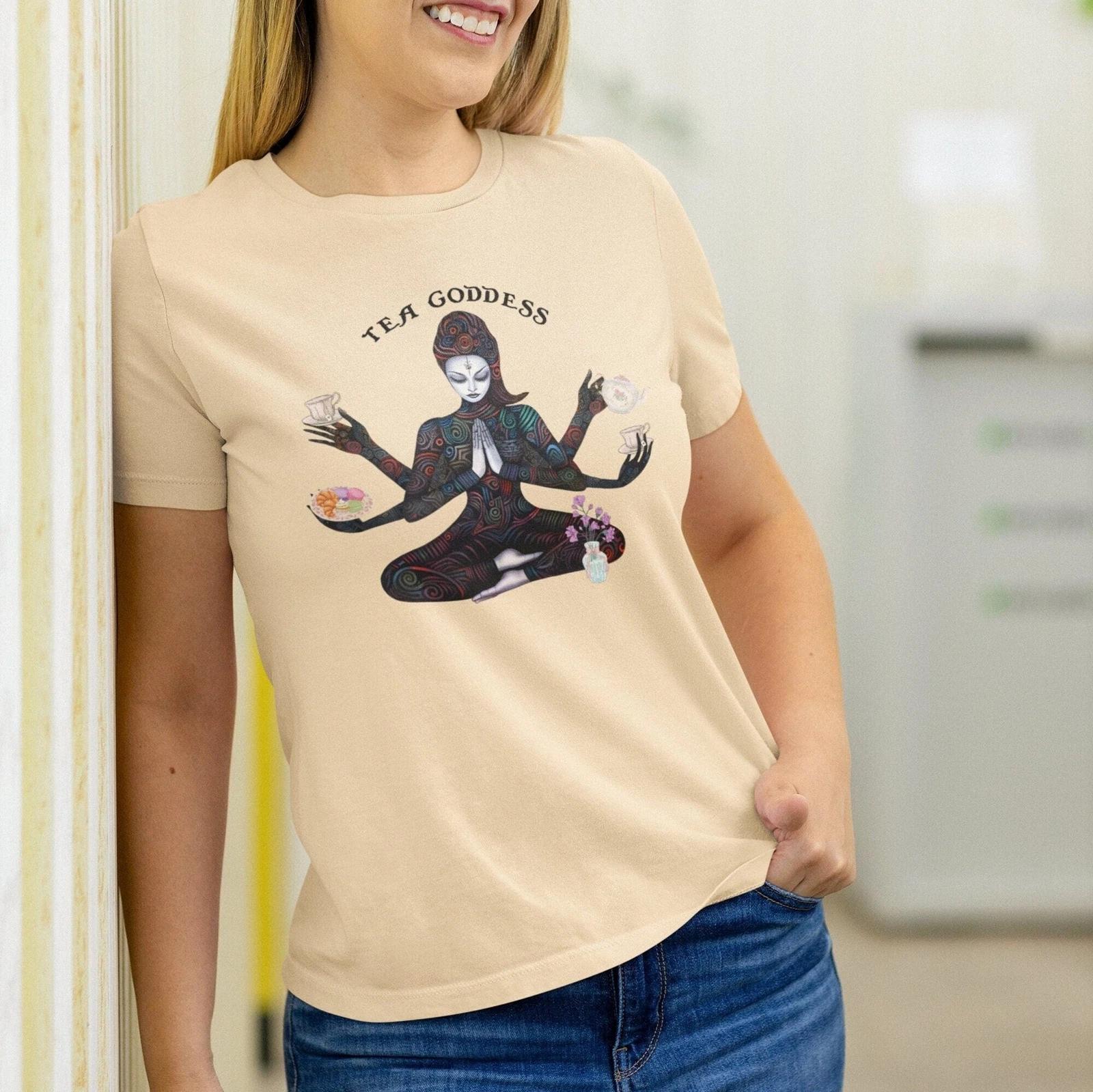 Tea Goddess T-shirt, Tea Party L