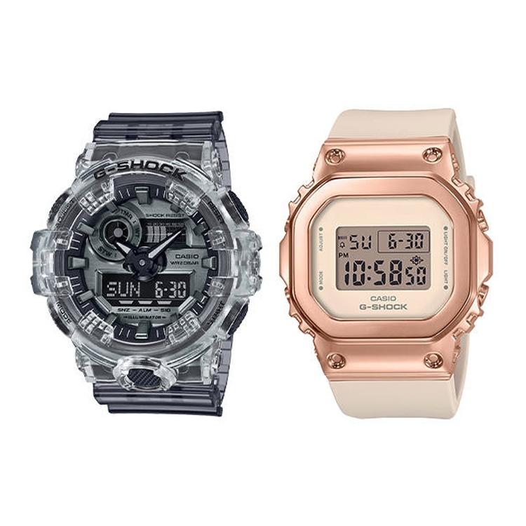 

CASIO Unisex Liquid Crystal/Analog Dual Display Series Gray Watch GA-700SK-1A GM-S5600PG-4