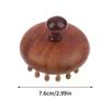 Pieptene de masaj multifuncțional pentru terapie cu lemn, masaj pentru cap pentru scalp, din lemn de santal natural, dinți circulari, Guasha, masaj corporal pentru răzuire