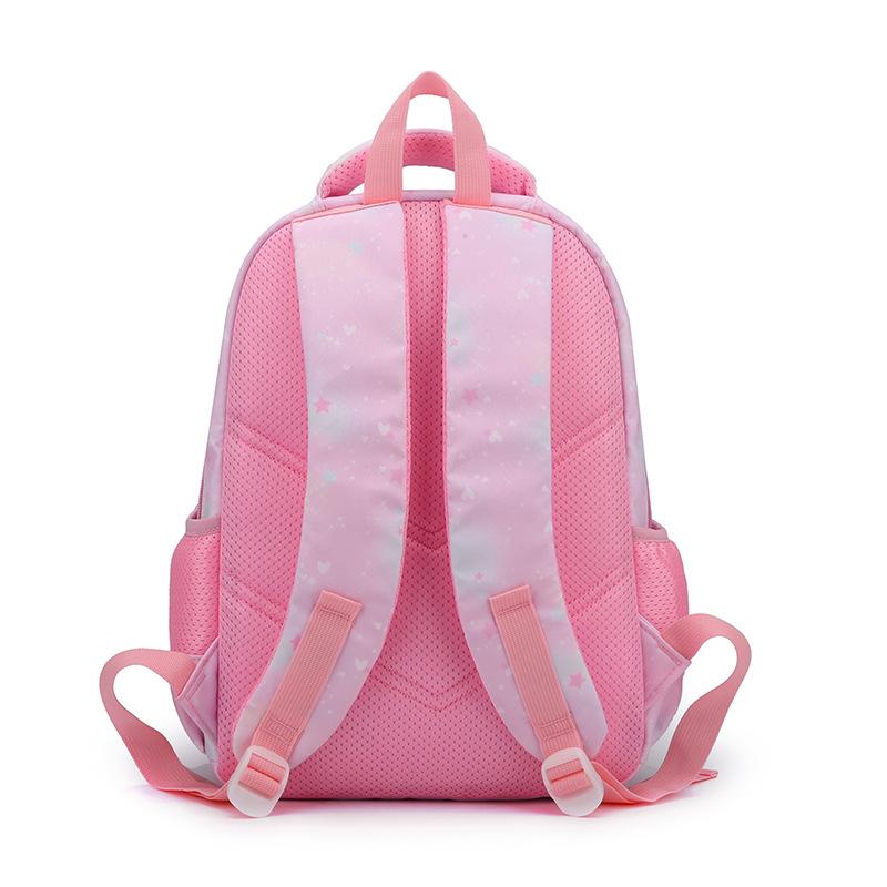 New primary school students cartoon cute schoolbag, boys and girls in grades 1-3 backpack, light burden reduction ridge backpack