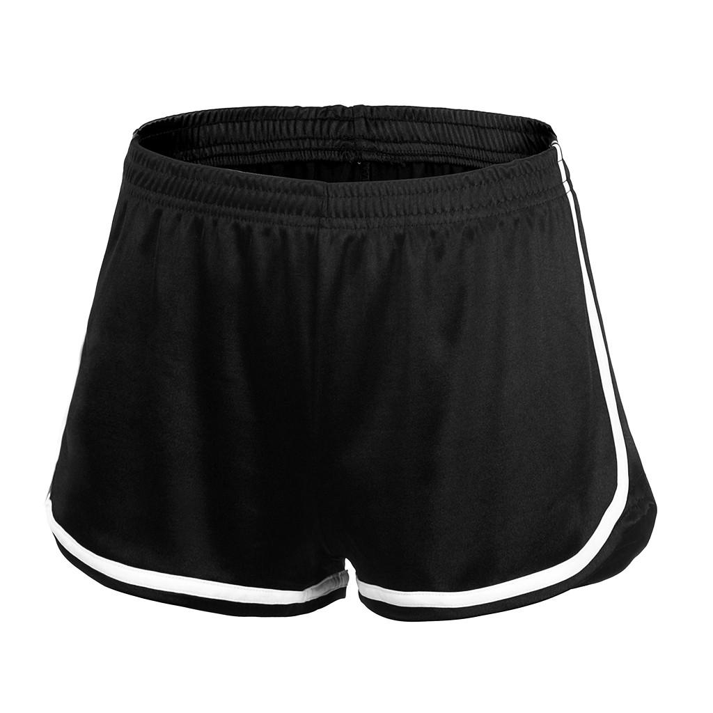 Women's satin smooth high waist slim edge running Home Shorts