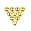 10Pcs Stainless Steel Jewelry Accessories - DIY Body Piercing Belly Button Stud Replacement Round Ball Accessory