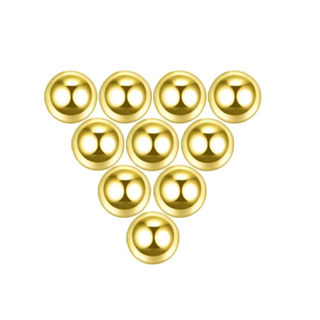 10Pcs Stainless Steel Jewelry Accessories - DIY Body Piercing Belly Button Stud Replacement Round Ball Accessory