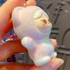 Bell Car Key Ring Cartoon Bag Pendant Backpack Decor Flocking Doll Key Chain  Small Gift