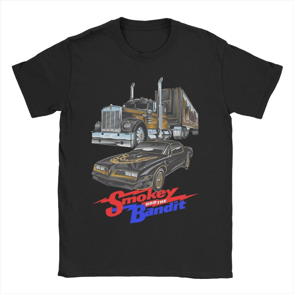 Men Women's T-Shirts The Glory Smokey and The Bandit Car Movie Art Cotton Tee Shirt Short Sleeve T Shirts Round Neck Tops