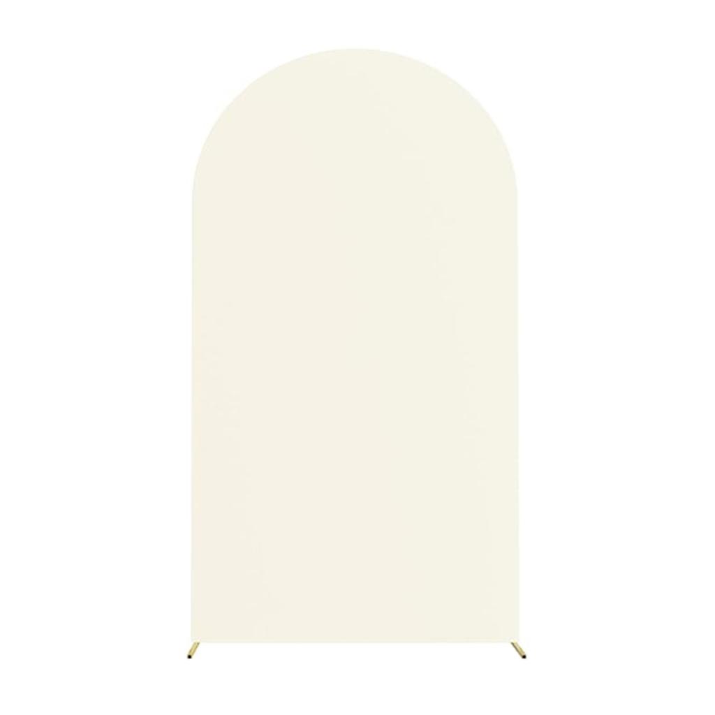 Toile de fond d'arche ronde, haute élasticité, anti-plis, 2,2 m, 3,6 m x 5,1 m