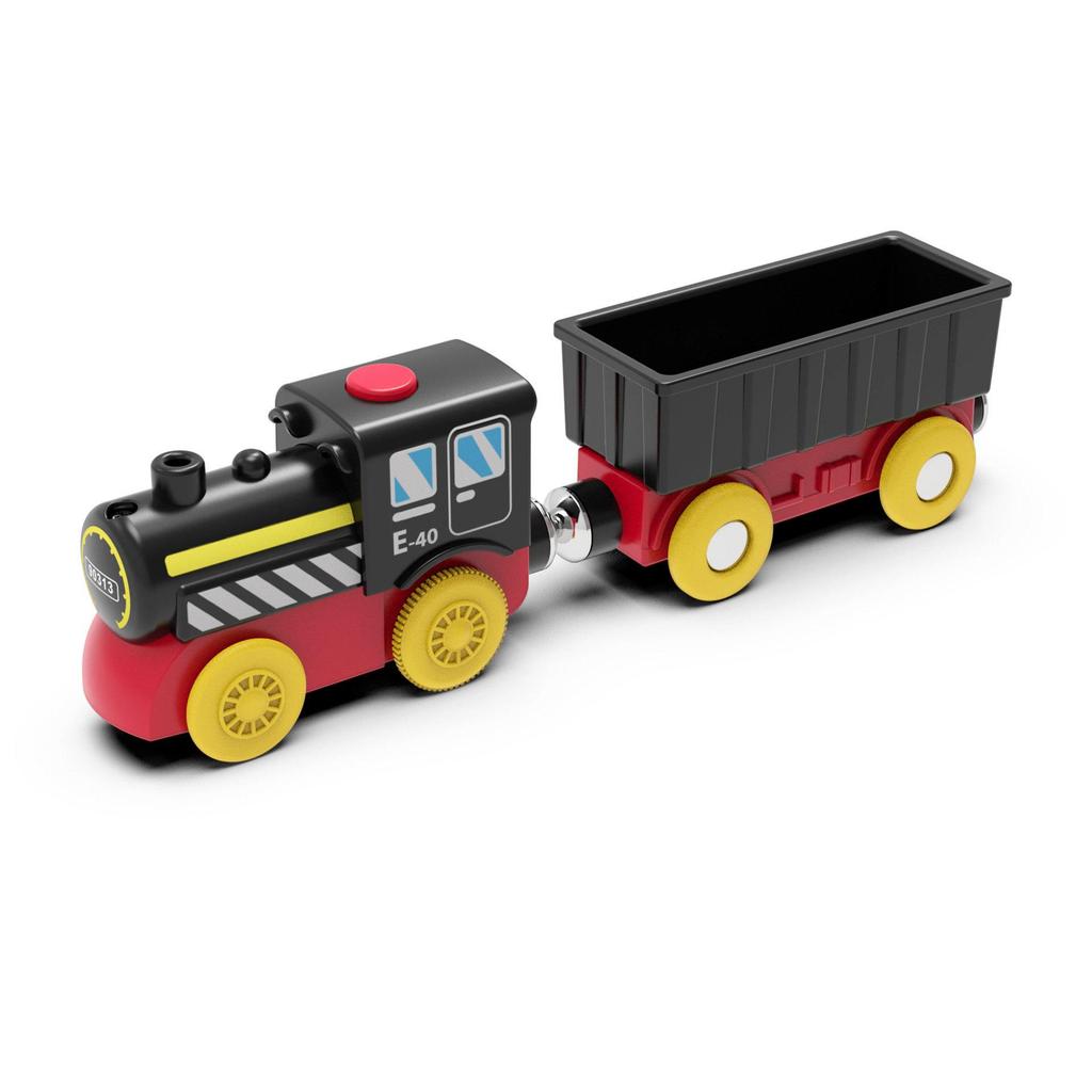 Magnetic Electric Train Engine Toy for Kids - Compatible with All Wooden Tracks