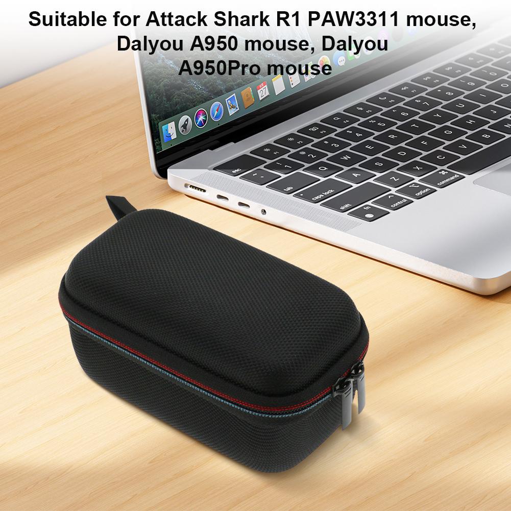 Portable EVA Hard Storage Bag Travel Case Hard Shell Case for Attack Shark R1 PAW3311 for DAREU A950 Wireless Gaming Mouse