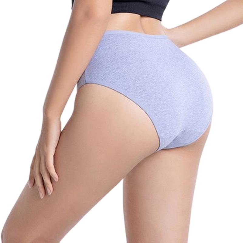 Women's Plus-size Cotton Briefs Women's Panties Mid-high Waisted Panties