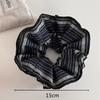 Korea Square Striped Cloth Scrunchies Women Girl Elastic Hair Rubber Band Accessories Tie Hair Ring Rope Headdress Headwear