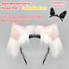 Electric Cats Foxes Ears Hairhoop Headwear Movable Animal Ears Headbands Halloween Christmas Cosplay Costume Accessory