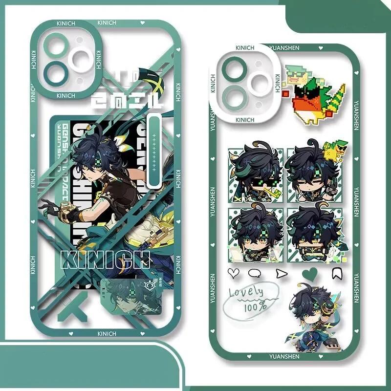 Genshin Impact Kinich Phone Case For Samsung Galaxy S25 S24 S23 Ultra S22 S21 S20 Plus S23 S24 FE A56 A36 A26 Note 20 Cover