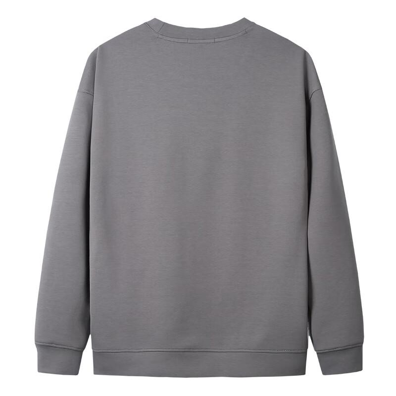 Caizi Men's Guochao Bamboo Leaf Embroidered Drop Shoulder Sweatshirt