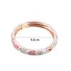 Cloisonne Peony Handicraft Gifts For Women Girl Flower Accessories Bangles Jewelry Bracelet