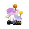 Cross-border E-commerce Aquarium Silicone Coral Anemone Decoration - Three Lotus Design.