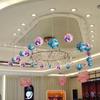 Rose Hanging Ball Christmas Decorations for Mall Ceilings