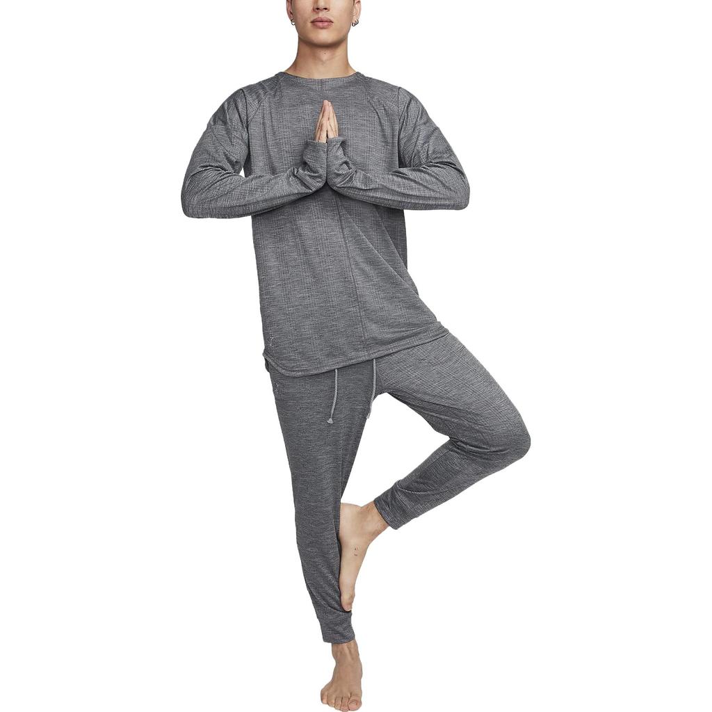 Nike Solide Jogginghose mit Kordelzug, mittelhoch geschnitten, Herrenhosen, Grau FB7783-065
