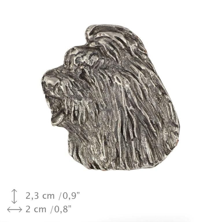 Old English Sheepdog, Bobtail, Bob-tail - Dog brooch in a gift box, elegant pin, lapel pin for Art-Dog brand jacket