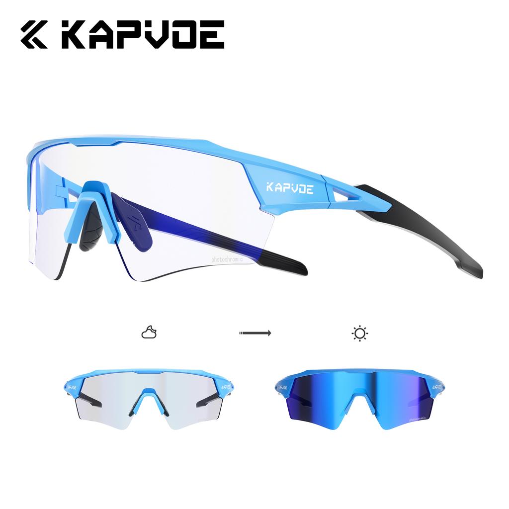 Kapvoe New Photochromic Cycling Sunglasses Men Women MTB Glasses UV400 Bicycle Eyewear Outdoor Sports Running Road Bike Goggles 4