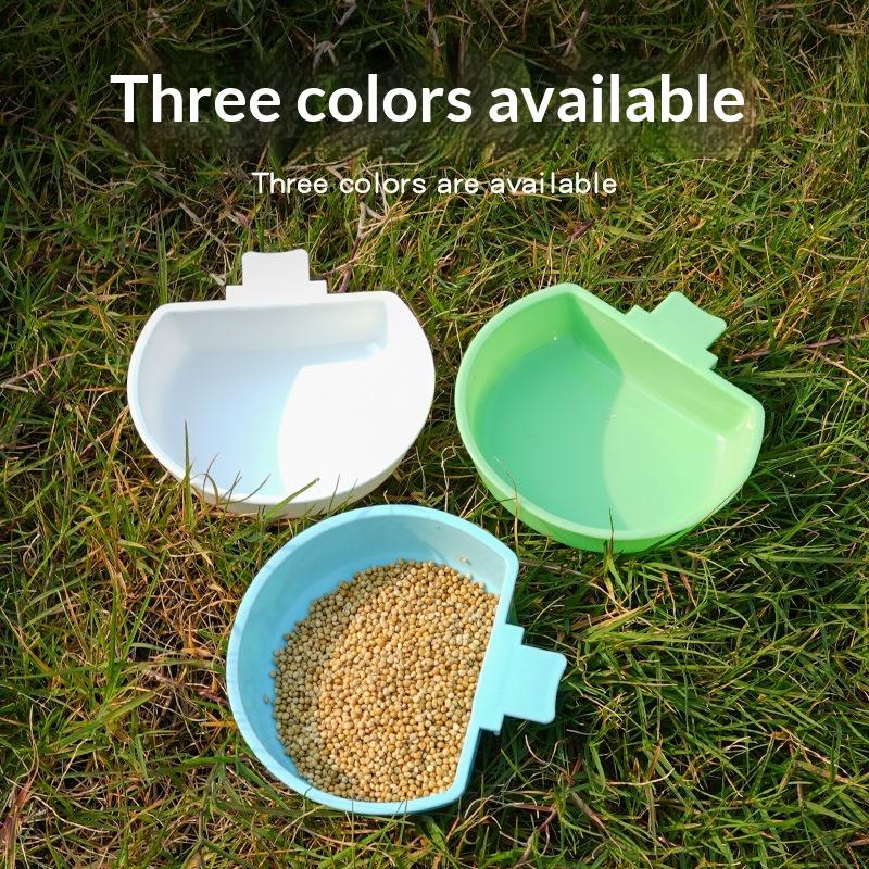 Caja Comedero Bebedero Pájaros Loro Pájaro Agua Colgante Tazón Caja Mascota Plástico Comida Contenedor Dispensador Hogar Jardín Suministros Pájaros
