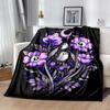 1pc Skeleton Ghost Flower Blanket  Home Decorative