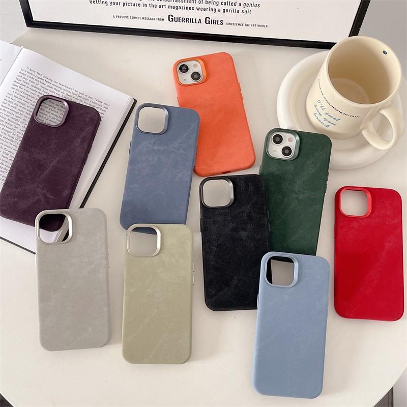 Flannel Lined Magnetic Phone Case IPhone 17 Pro Max 16 15 14 13 12 Full Body Shockproof Protective Cover