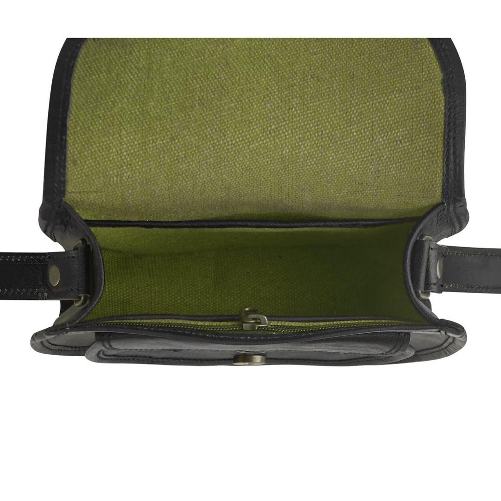 Damen Geldbörse Vintage echtes Leder Cross Over Shoulder handgemachte Tasche