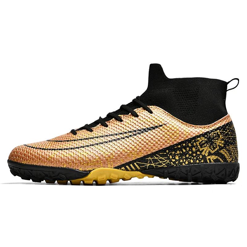 Men Society Football Boot Original Artificial Grass Long Spikes Football Futsal Shoes Outdoor Sports Soccer Shoes for Man